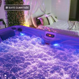 Le Bain des VioIettes - Grand jacuzzi privatif, hotel Dole-ban
