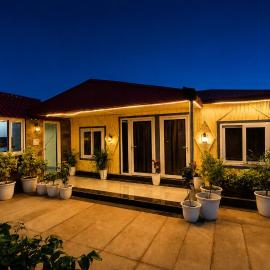 ELIVAAS Signature Royal Green Farm Pet-friendly 2-BHK Countryside Farmhouse with Private Pool, Gazebo and Garden