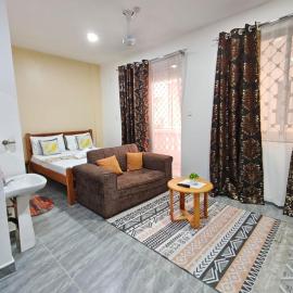 Stylish Mtwapa Studio with Rooftop Pool View