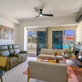 1BR Oasis 2Min to the Beach Juan Dolio, hotell i Los Corrales