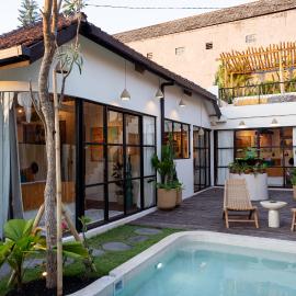 Design-Led 2BR Berawa - Pool & Garden, hotel en Dalung