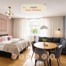 Sali Homes - Urban Escape Bayreuth - Modern Studio with Balcony & City View