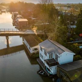 Waterside studio on River Thames