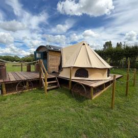 Springfield Riverside Camping and Glamping Historic Army Trucks & Shepherds Hut