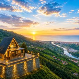 Viesnīca Tenta bungalov pilsētā Rize