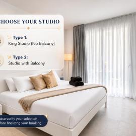 Paceville St Julians Studios King Bed WiFi by Beyond Air