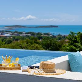 VANYA SICILY - 3BR Full Sea-view Pool Villas, hotel di Pantai Chaweng Noi