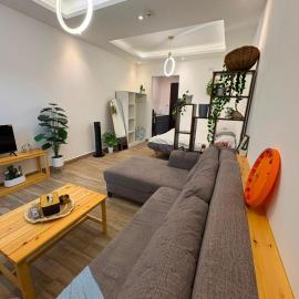 Modern Cozy Studio with Balcony & City View