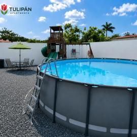 Tulipán Apartments 8 mins from beach Sleeps 6 Apart 1