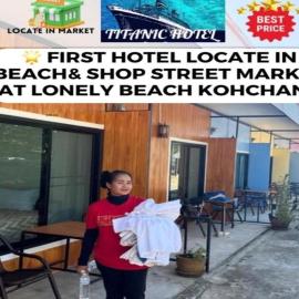 Lonely beach complex titanic hotel in beach shopping street markets ในศูนการค้าติดทะเล, Hotel in Ban Phai Bae