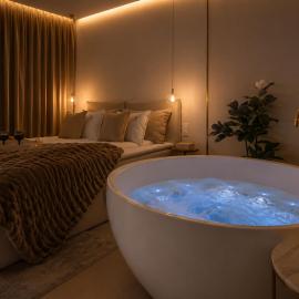 Bubble Love Suites - Jacuzzi in the Room & Parking by Lion Apartments, hotel in Gdańsk