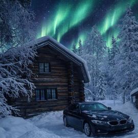 Villa Pukelo Arctic Lodge with wifi sauna 4 poster bed fireplace