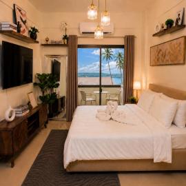 CASA CHOY SUITES Cozy & Elegant 1BR Condo with Balcony Island Escape at Kembali Coast Samal Island โรงแรมในซามาล