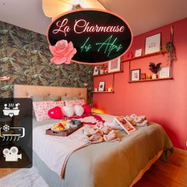 La Charmeuse des Alpes - Appartement climatisé de prestige avec jacuzzi et jardin privé, hotel u gradu Albervil