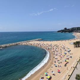 First line, oceanfront in St Antoni de Calonge