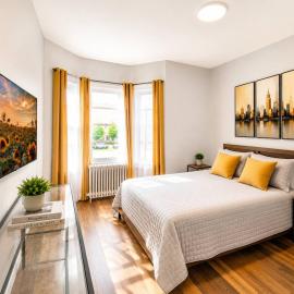 Journal Sq PATH - Private Queen Room - Private Bath - Shared Kitchen - 15 Min to NYC