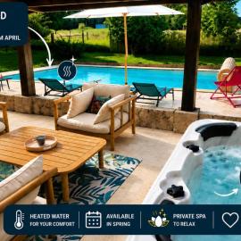 Maison de maître normande, SPA, Piscine Privée Chauffée, à 25' de la mer, Deauville, Honfleur, calme absolu, idéale pour vos vacances entre amis ou en famille, hotel in Saint-Philbert-des-Champs