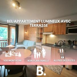 Bel appartement au pied des pistes avec terrasse ensoleillée - Pelvoux-Vallouise