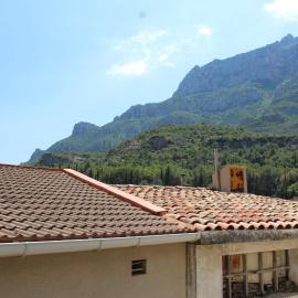 3-Story Gaudi Building with Montserrat Stone