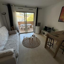 Studio with balcony, pool and clim close to Cannes
