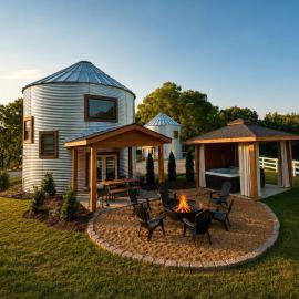 Cozy Farm Silo - Sleeps 4 with Private Hot Tub, hotel a Chattanooga