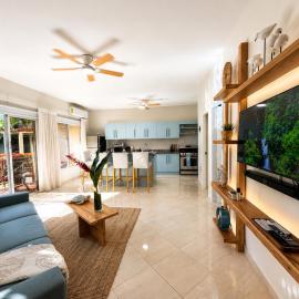 Romantic Oasis Las Terrenas King Bed and Pool View