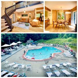 Mid-mod VT Dream Chalet near skiing and lake with Clubhouse hot tub, pools, hotel a Wilmington