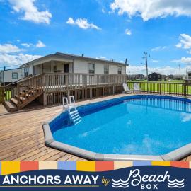 Galveston में, होटल Cute beach house with large deck and fire pit, close to the beach