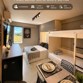 Studio moderno em Arujá próximo aeroporto de Guarulhos beira da Dutra