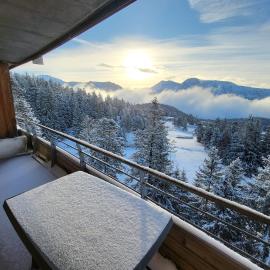 Vue spectaculaire, Appartement T3 pied des pistes, terrasse, parking, 6 pers, khách sạn ở Chamrousse