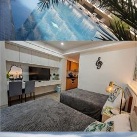 Condo Azur Suites A731, Amani Resorts Residences, 5 minutes Airport, Netflix, Stylish, Cozy with Luxurious Swimming Pool, hotel sa Pusok