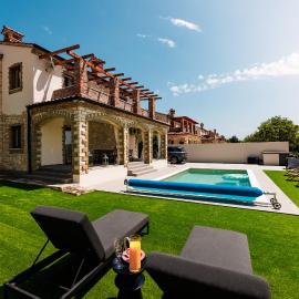Stone villa with heated pool