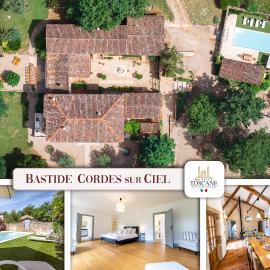 Bastide de Cordes sur Ciel - Piscine chauffée & Parc