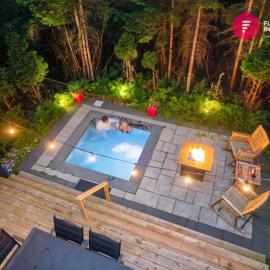 La Villa du Spa Creusé - Chalet avec spa extérieur privé à Pont-Rouge - Resort près de Québec