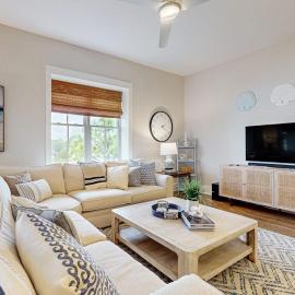 New Modern Baths Top Floor 30A Family Condo Private Beach Access Resort Pool