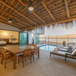 Oceanfront 2BR Home with Pool, BBQ & Terrace