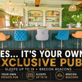 Private Pub-Group Stays Brecon Beacons Alderfalls, hotel v destinácii Neath