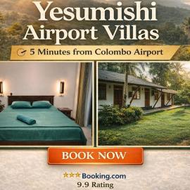 Yesumishi Airport Villas - Transit Hotel Katunayake, hotel in Seeduwa
