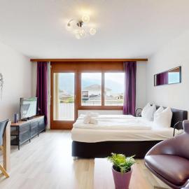Bright studio in Saillon, a few steps from Les Bains