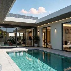 Modern Luxury 4BR Pool Villa by the Sea D1, готель у місті Ban Suan