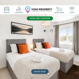 Wavendon House I Sleeps 6 I Driveway Parking I Work Desk I Fast Wifi I Smart TVs I Self-Check-In I By Yoko Property