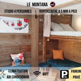 Montana - Studio rue du Centre - Cosy et Montagnard - Navette, hotel in Les Gets