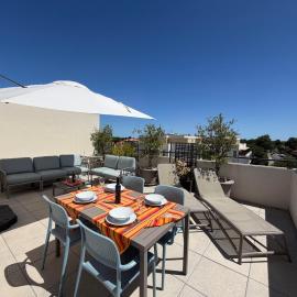 Appartement T3 avec grande terrasse et vue sur les Albères - FR-1-732-85