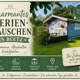 Charmantes Ferienhäuschen in Beetz - in 5 Minuten am See und im Wald, hotel in Kremmen