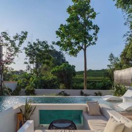 Modern New Villa Bordering Canggu, Ricefield View