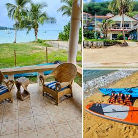 Beach Front Sand Castle - kid friendly right on the perfect beach