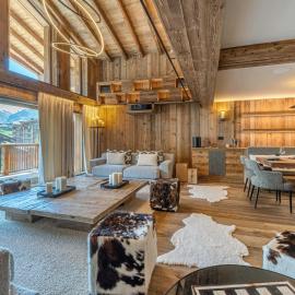 Luxueux appartement 6 pièces avec hammam, cheminée et parking à Val-d'Isère - FR-1-694-428