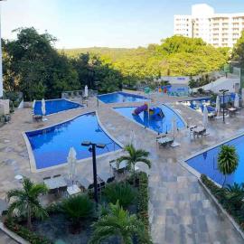 Flat com parque aquatico