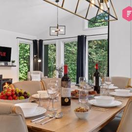 Le Wapiti de Portneuf - Chalet avec spa privé en forêt à Pont-Rouge - Resort près de Québec