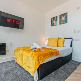Modern Studio Apartment A with Self Check-In & Fast WiFi in Ilkeston